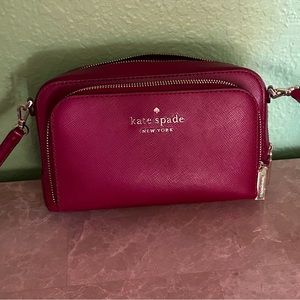 Kate Spade dual zip crossbody purse